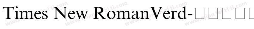Times New RomanVerd字体转换